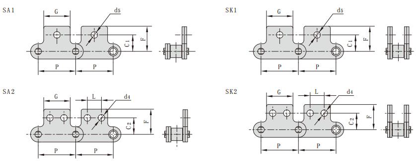 C2100SK2_雙節(jié)距單側(cè)雙側(cè)直